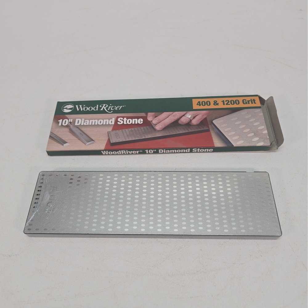 WOODRIVER 10" Diamond Stone Blade Sharpening 400 & 1200 Grit New